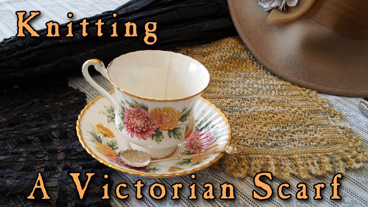 Knitting a Victorian Shetland Lace Scarf Pattern (in 2020)